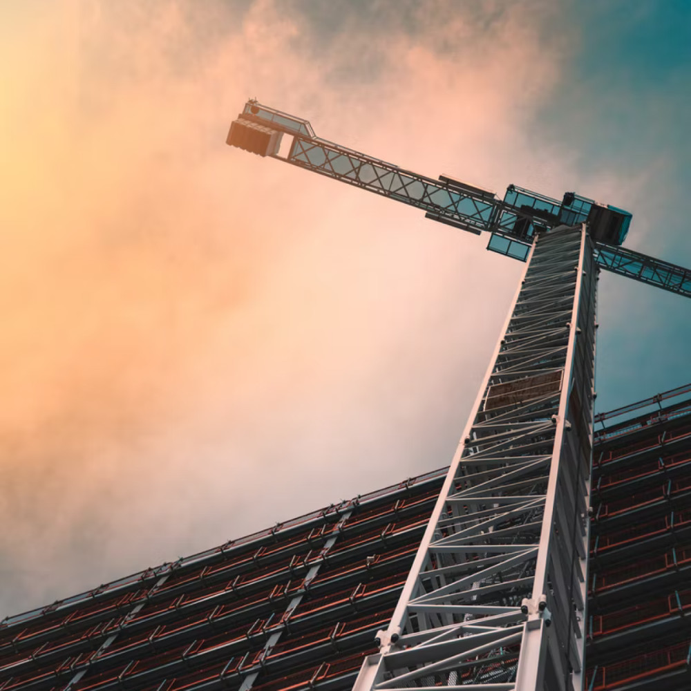 Crane viewed from below