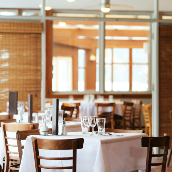 Interior of a restaurant